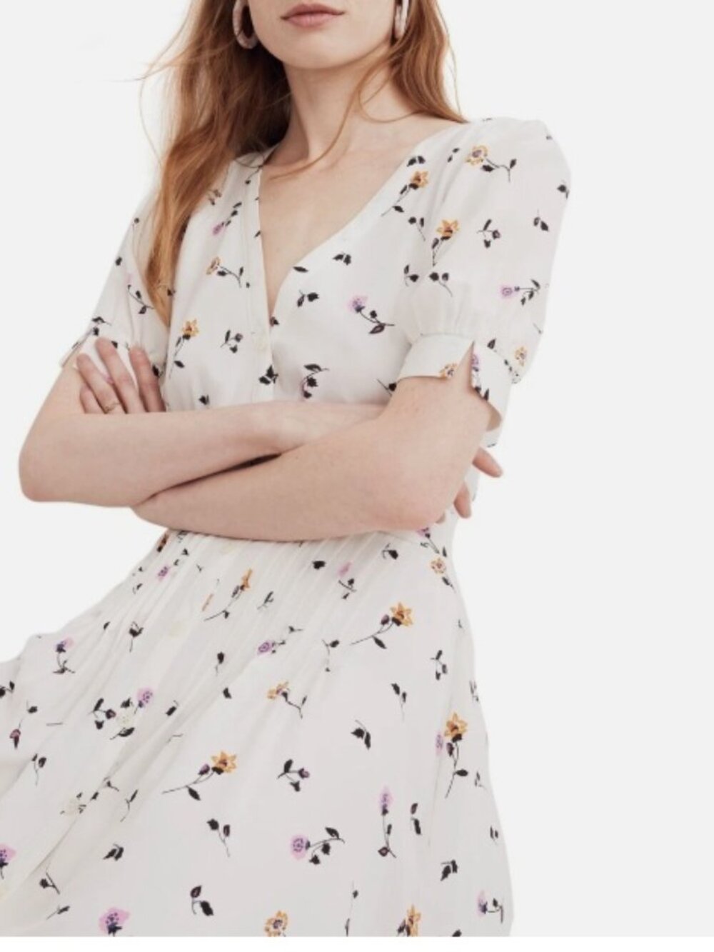 Madewell Daylily pintuck Dress Sz 00